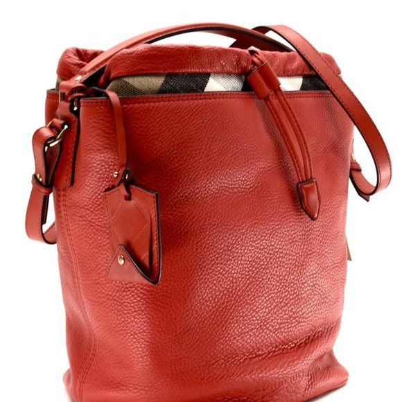 NWT BURBERRY MEDIUM ASHBY LEATHER HOBO BAG - Picture 6 of 12